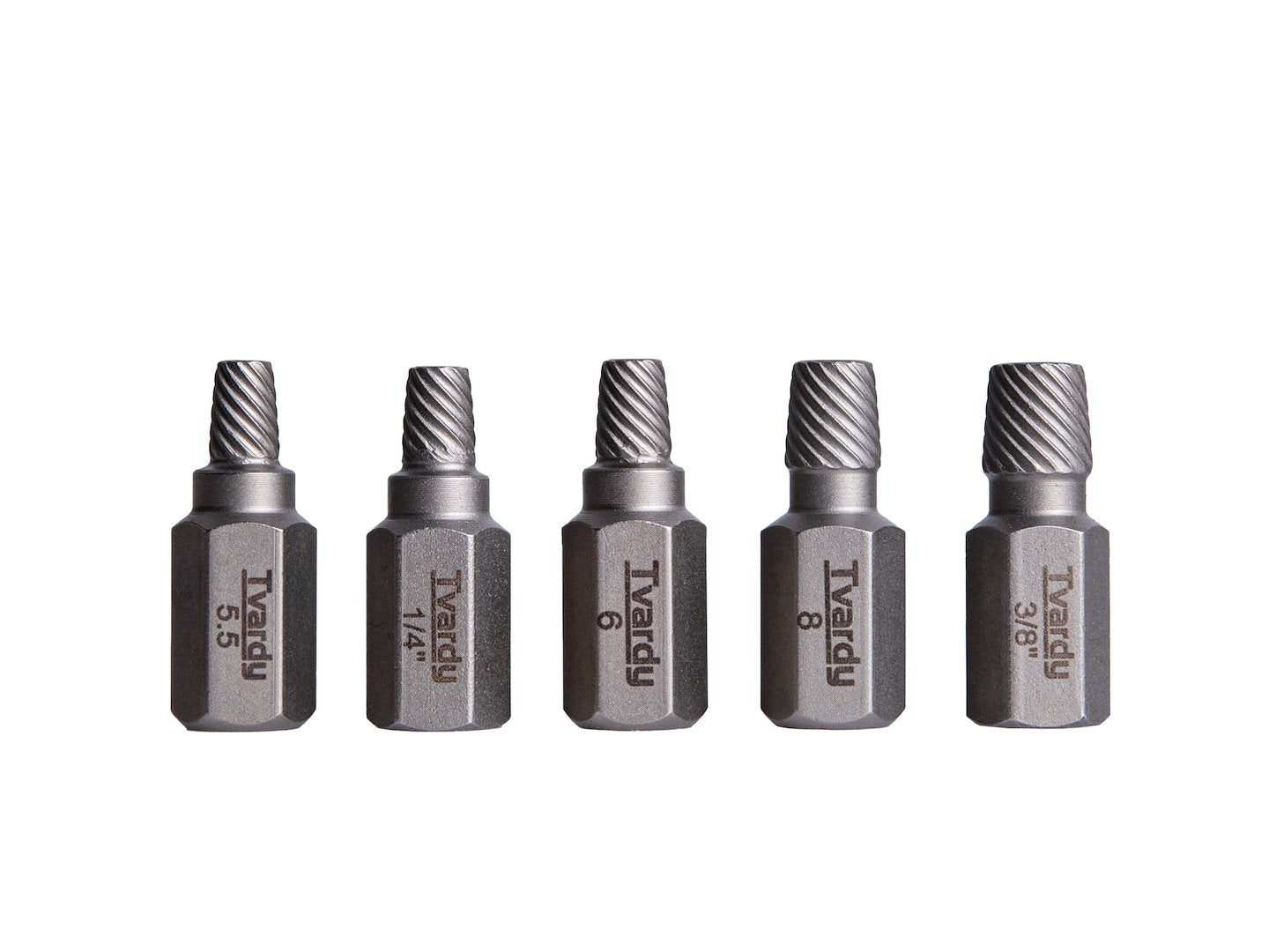 15-piece screw extractor set, Cr-Mo