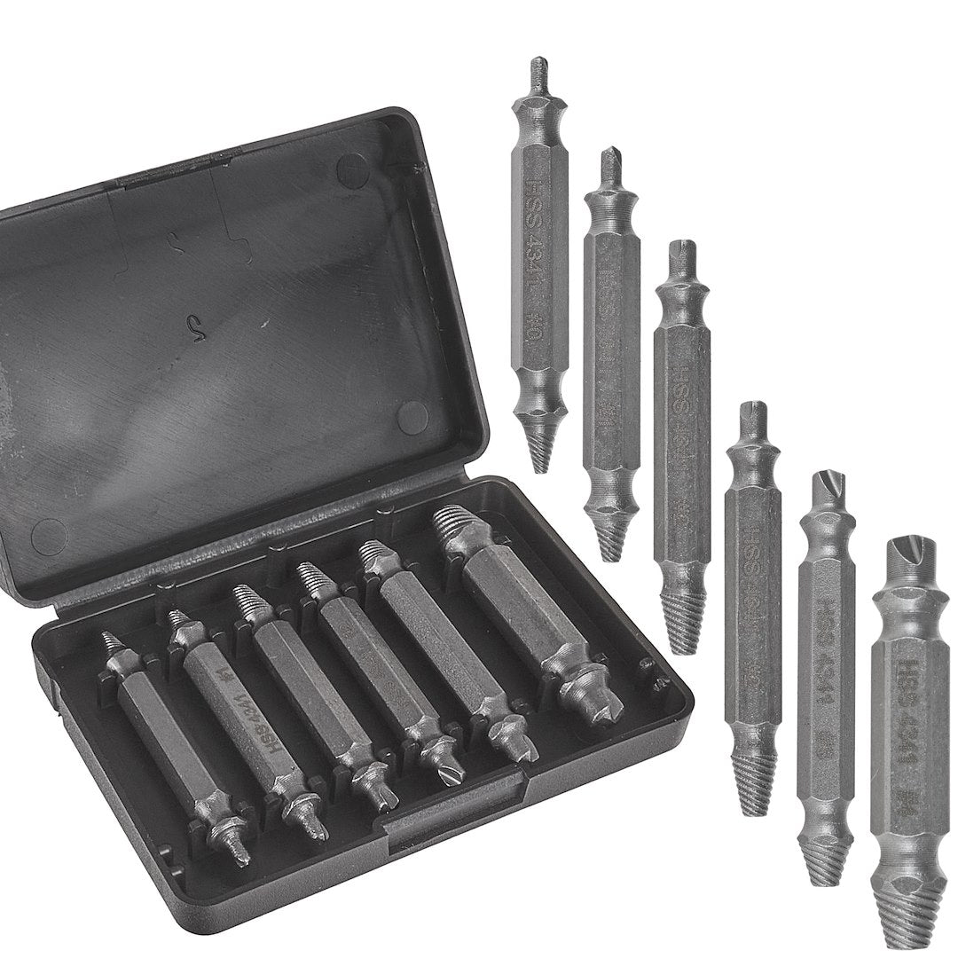 6 pcs double-sided screw extractor set