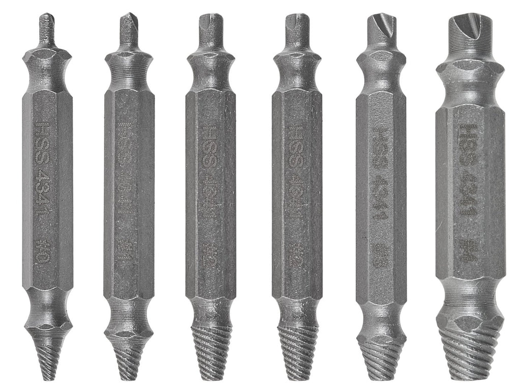 6 pcs double-sided screw extractor set