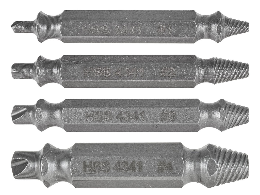 4 pcs double-sided screw extractor set