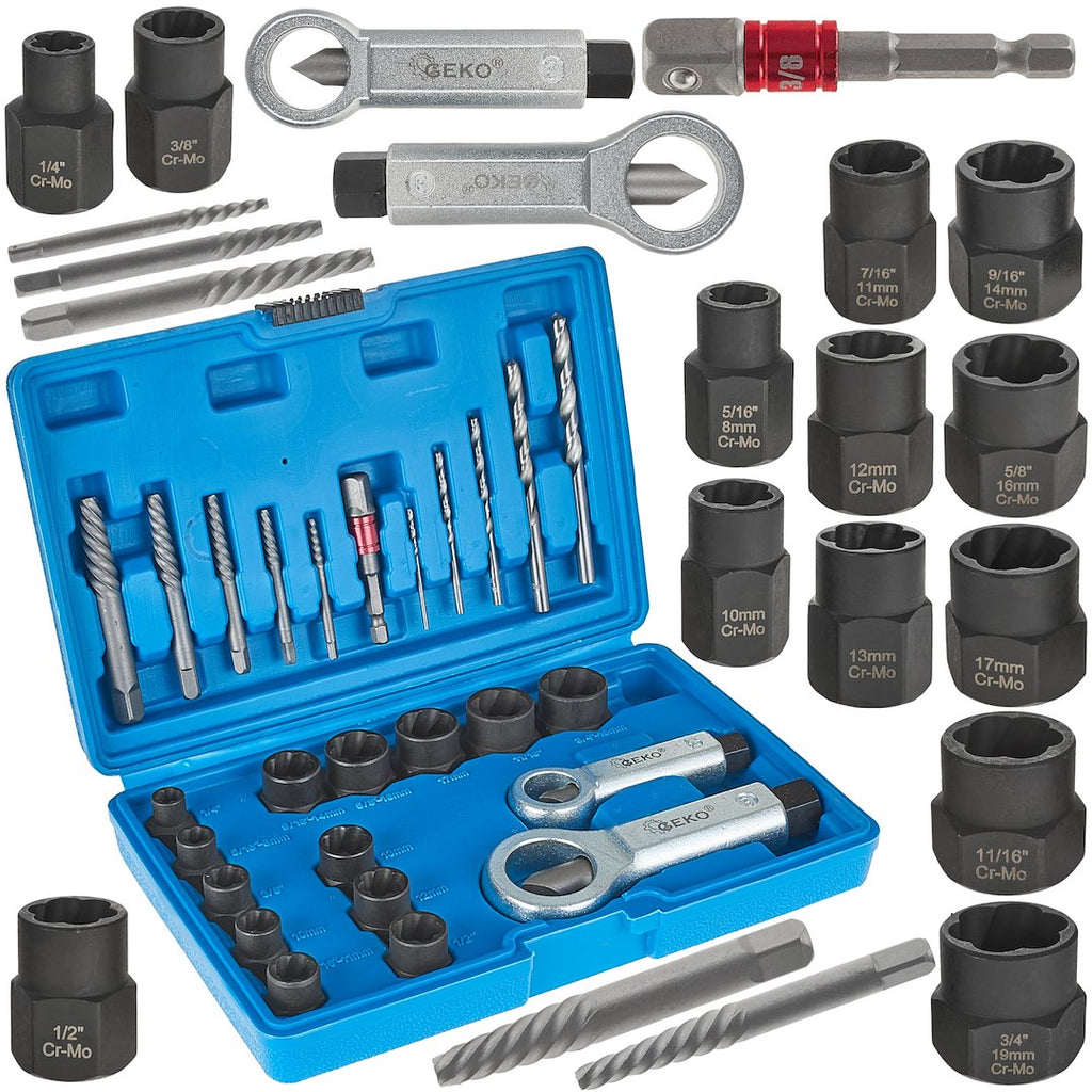 26 pcs Screw, Nut and Stud Extractor Set