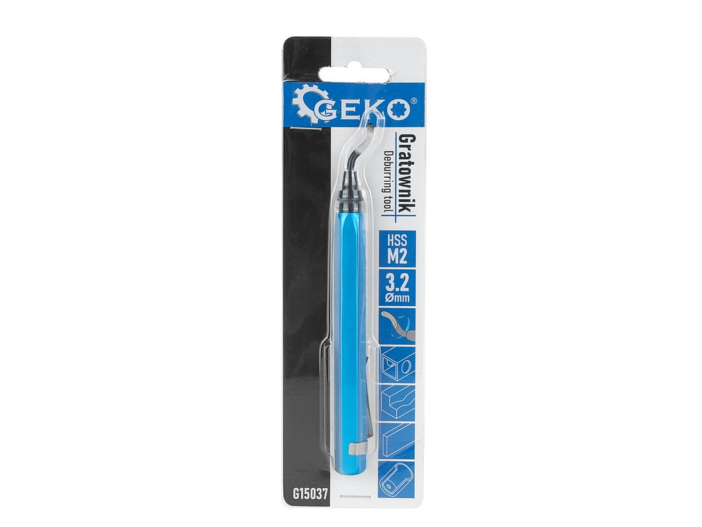 Aluminum deburring tool with replaceable HSS M2 blade