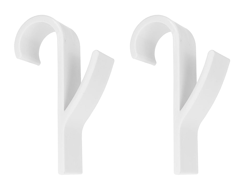 2-piece white bathroom hanging hooks set for radiator