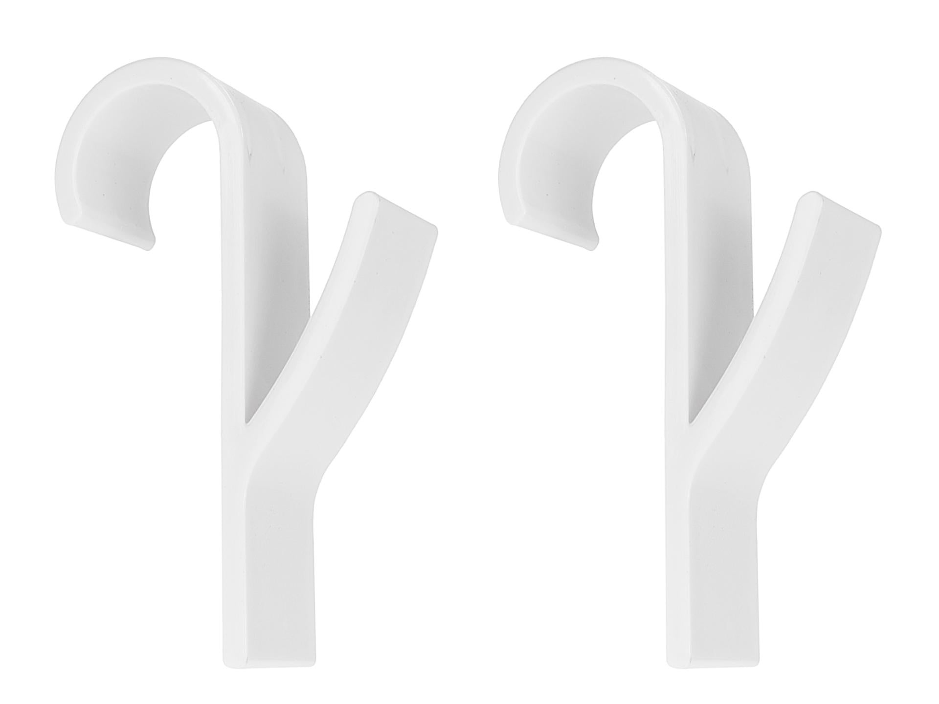 2-piece white bathroom hanging hooks set for radiator