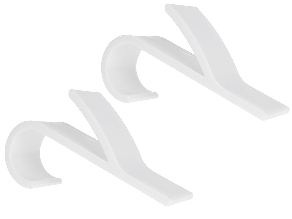 2-piece white bathroom hanging hooks set for radiator