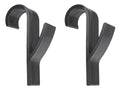 2 pcs black bathroom hanging hooks set for radiator