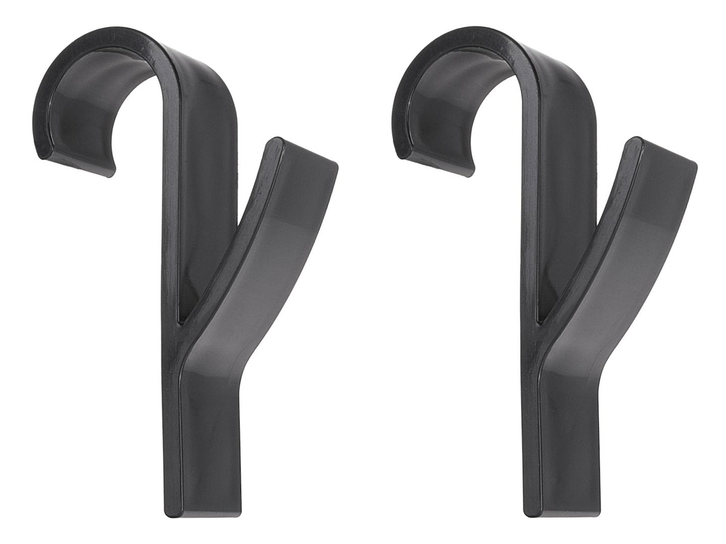 2 pcs black bathroom hanging hooks set for radiator