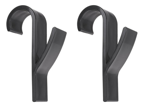 2 pcs black bathroom hanging hooks set for radiator