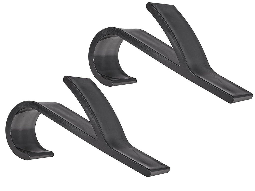 2 pcs black bathroom hanging hooks set for radiator