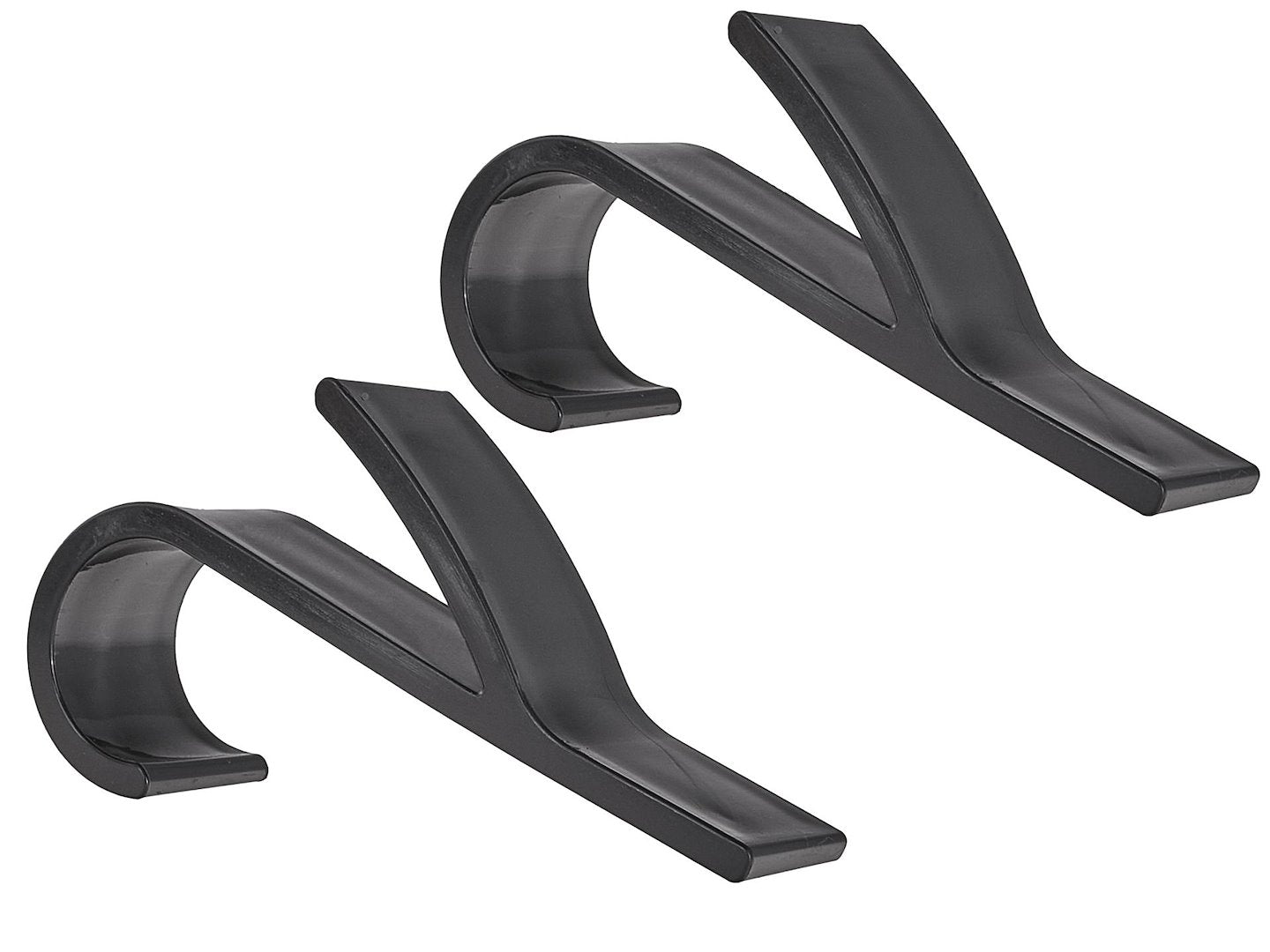 2 pcs black bathroom hanging hooks set for radiator