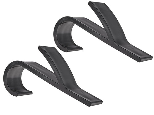 2 pcs black bathroom hanging hooks set for radiator