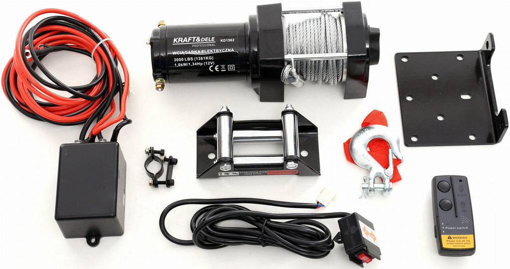 Winch - Electric winch KD1562 3000LBS 12V (D22)