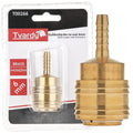 Brass quick coupler with 6 mm connection