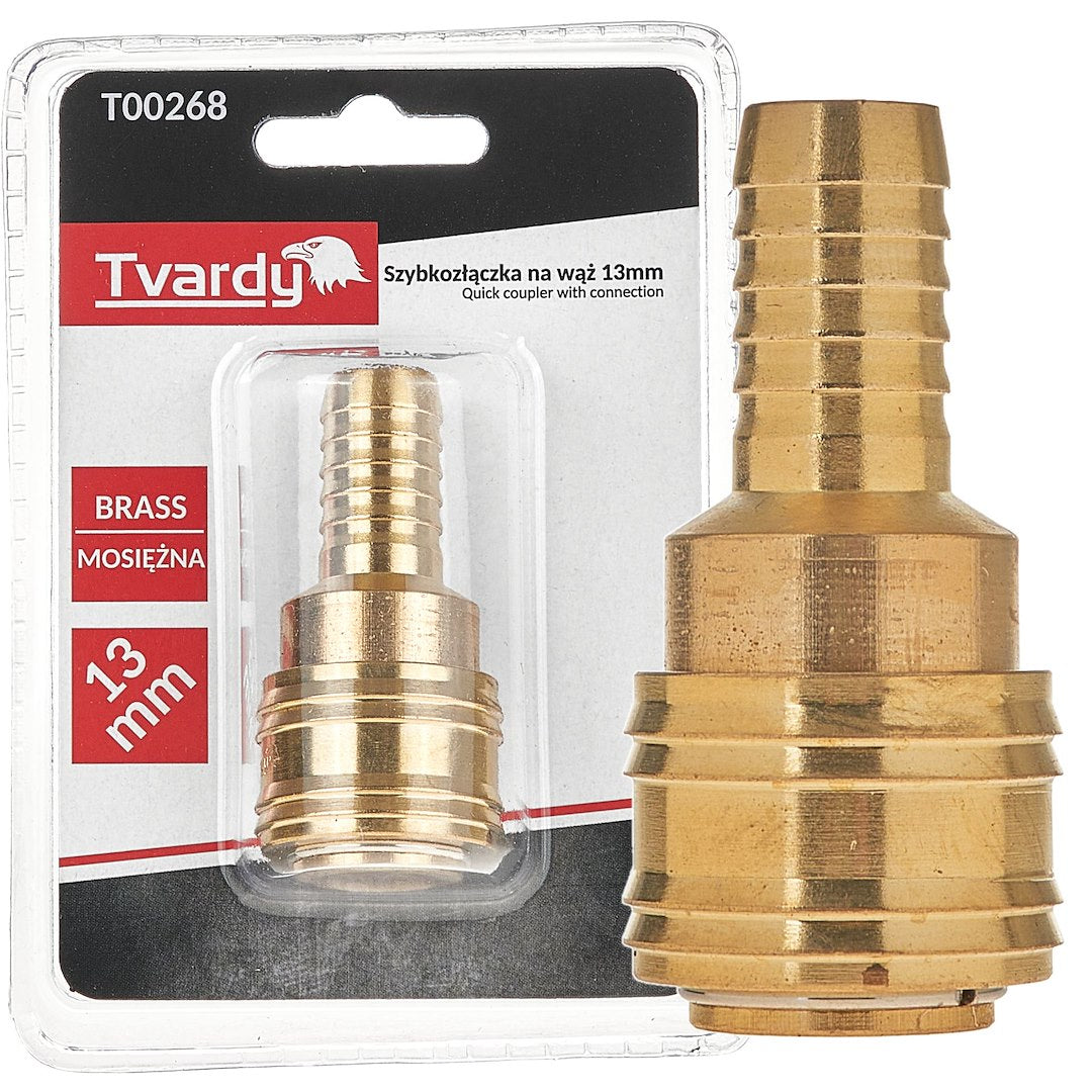 Brass quick coupler with 13 mm connection