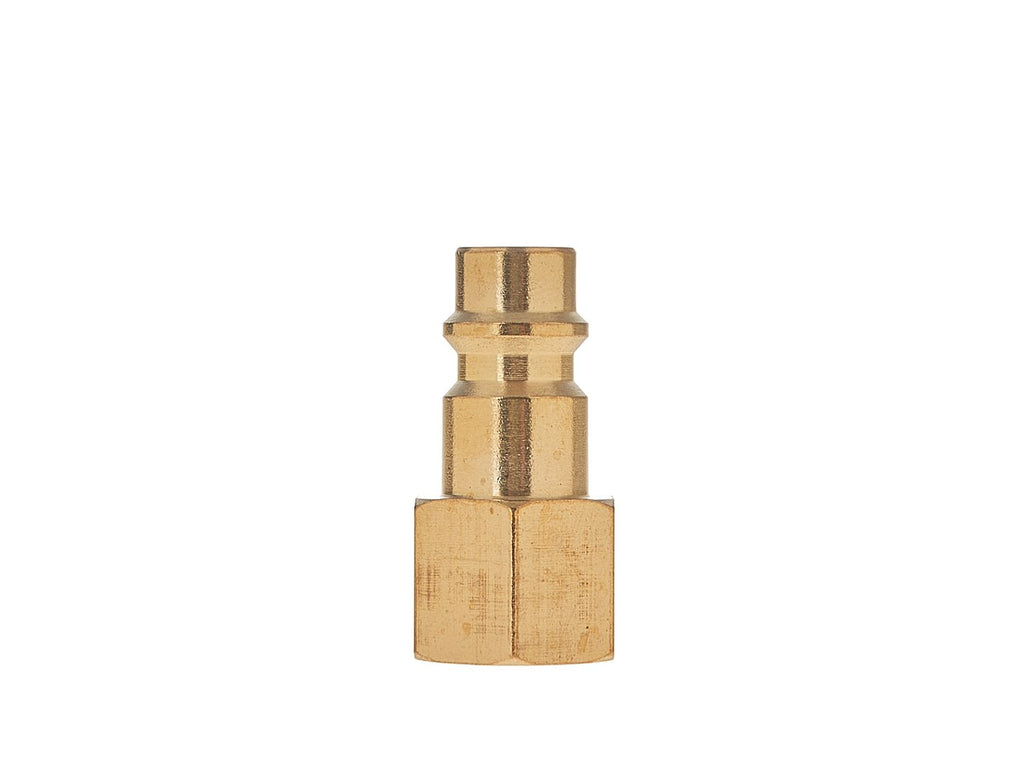 Brass male plug with 1/4" internal thread