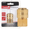 Brass female quick coupler, internal thread 1/4"