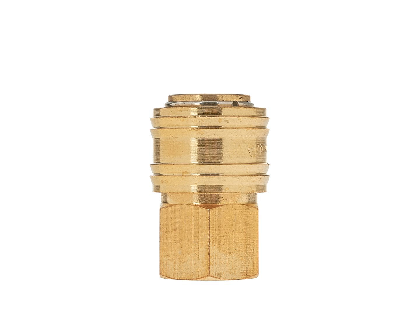 Brass female quick coupler, internal thread 1/4"