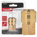 Brass quick coupler, female, internal thread 3/8"