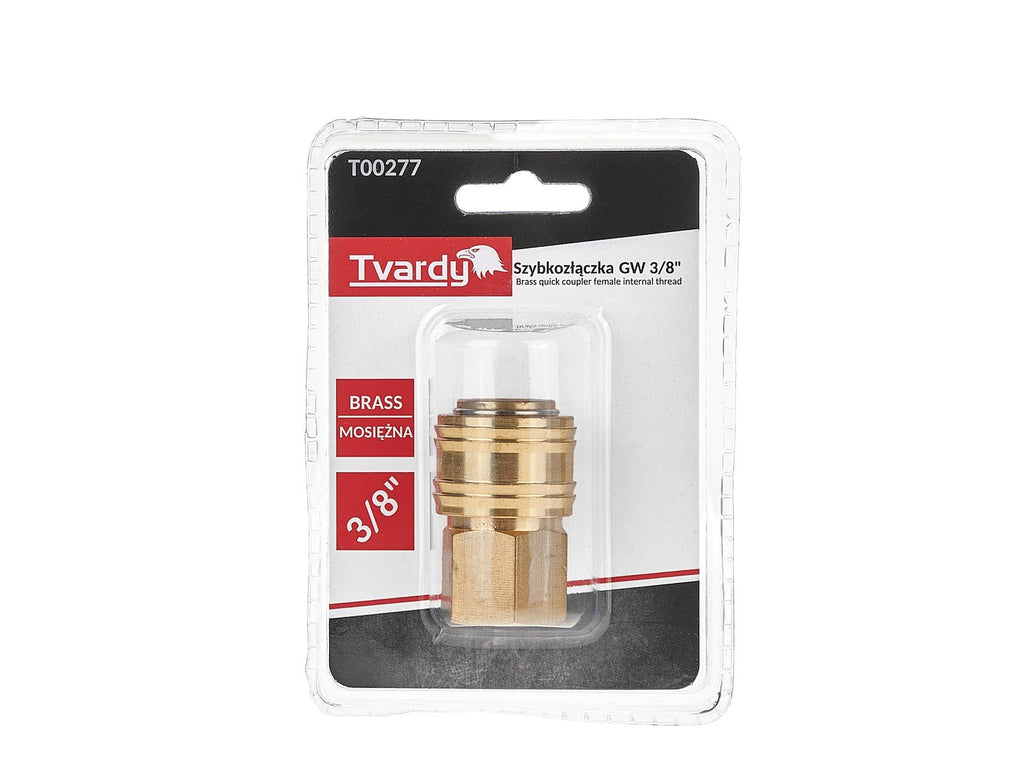 Brass quick coupler, female, internal thread 3/8"