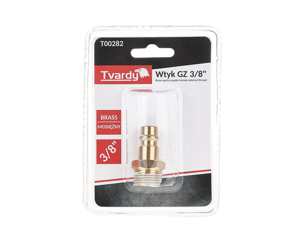 Brass male plug, external thread 3/8"