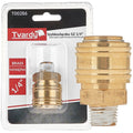 Brass quick coupler, female, external thread 1/4"