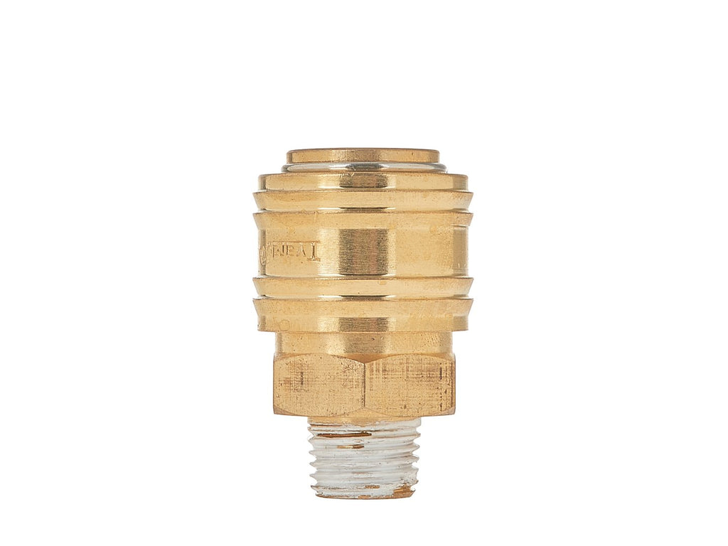 Brass quick coupler, female, external thread 1/4"