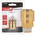 Brass quick coupler, female, external thread 3/8"