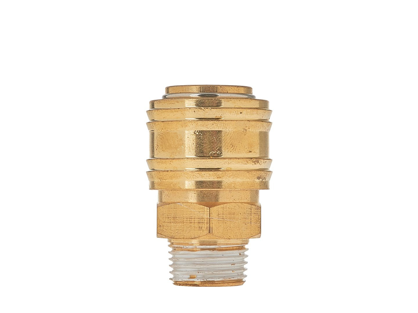 Brass quick coupler, female, external thread 3/8"