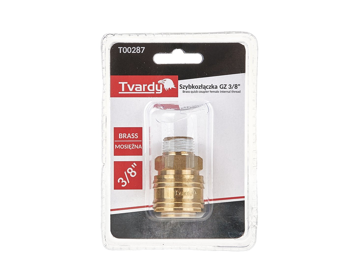 Brass quick coupler, female, external thread 3/8"