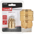 Brass quick coupler, female, external thread 1/2\"