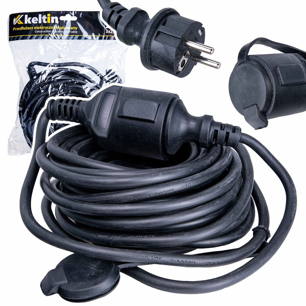 Construction site extension cable, 10 m, IP44