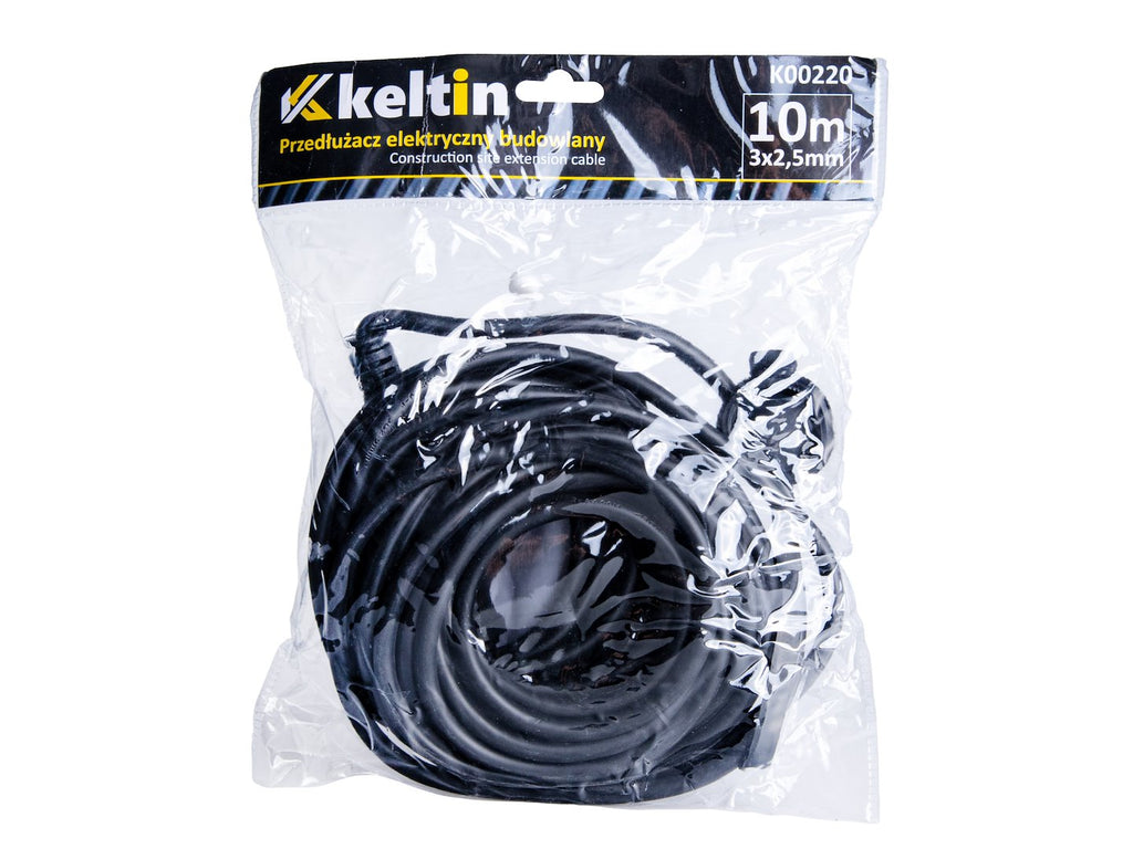 Construction site extension cable, 10 m, IP44