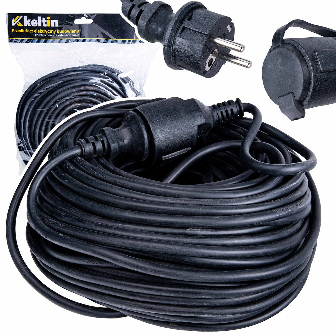 Construction-site extension cable, 30 m, IP44