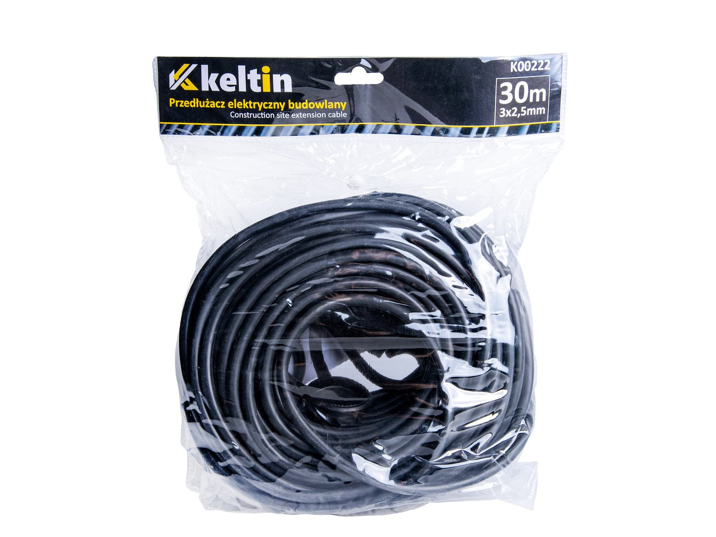 Construction-site extension cable, 30 m, IP44