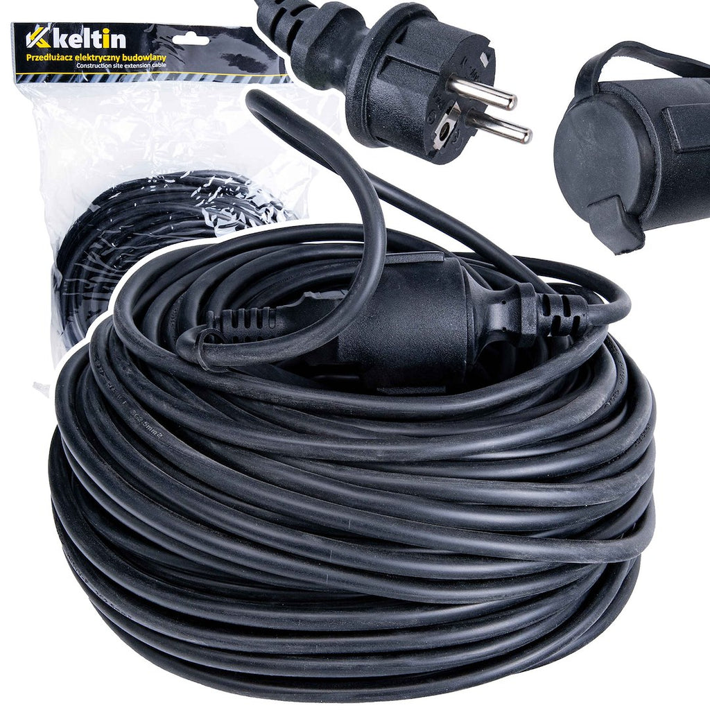 Construction-site extension cable 40 m, IP44