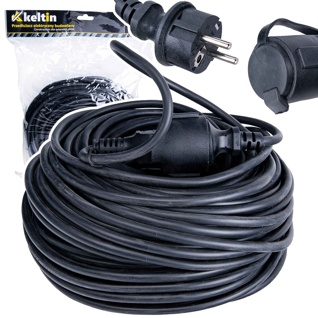 Construction-site extension cable 40 m, IP44
