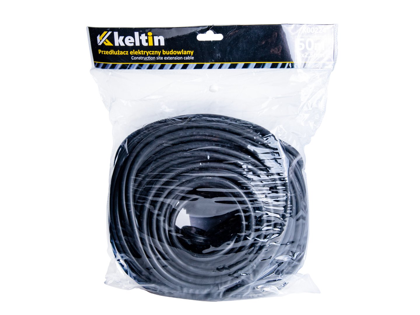 Construction-site extension cable, 50 m, IP44