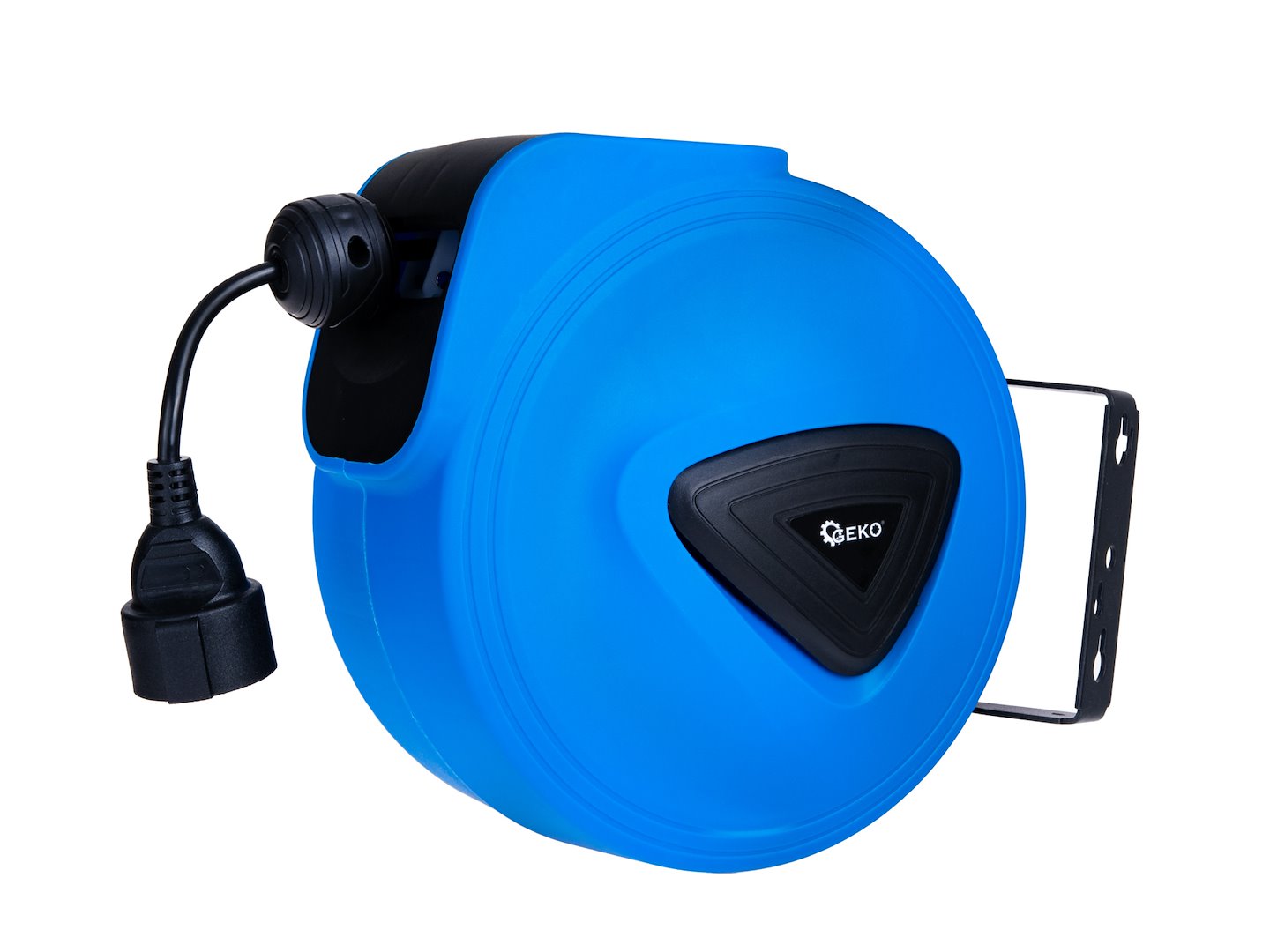 Electric extension cable with automatic reel and wall mount, 15 m + 1.5 m