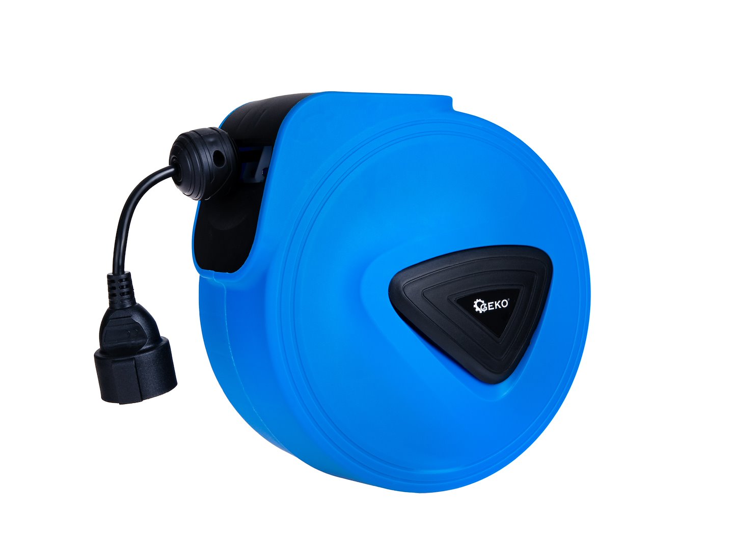 Electric extension cable with automatic reel and wall mount, 15 m + 1.5 m