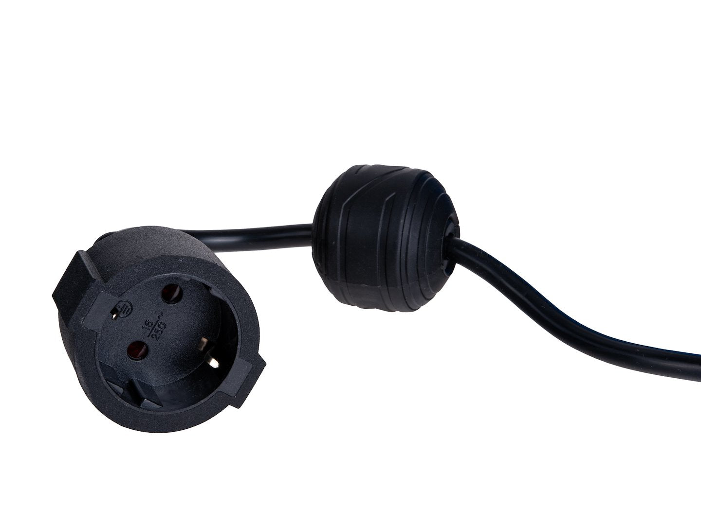 Electric extension cable with automatic reel and wall mount, 15 m + 1.5 m