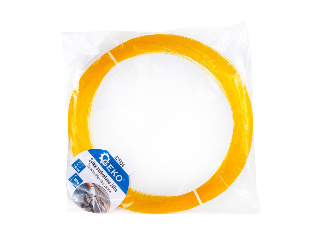 Construction line 1.0 mm, 100 m – yellow
