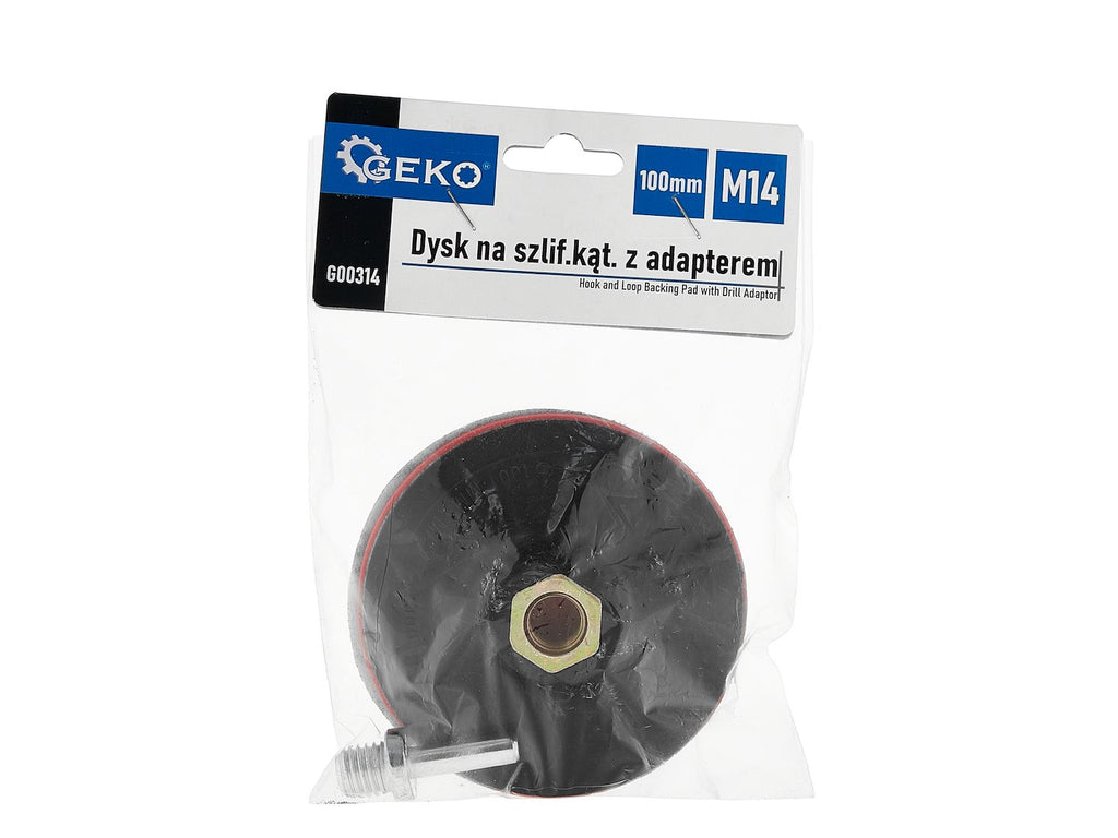 Hook-and-Loop Backing Pad 100 mm M14 with Drill Adapter