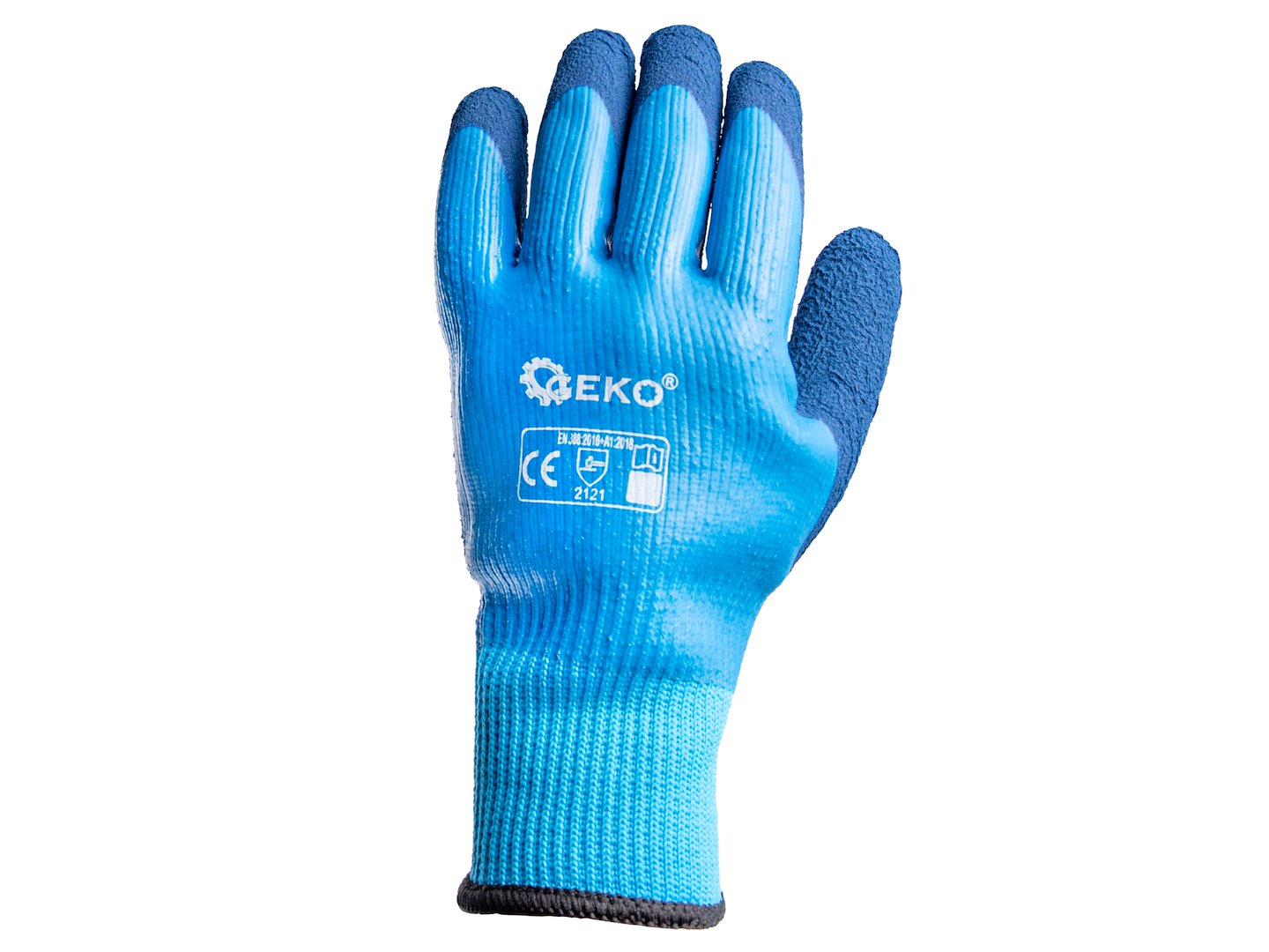 Waterproof thermal work gloves, size 9 — jersey / latex – Pack of 12