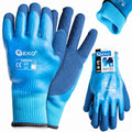Waterproof thermal work gloves, size 10 (jersey – latex) – Pack of 12