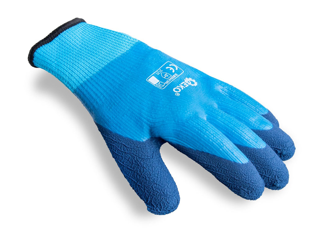 Waterproof thermal work gloves, size 10 (jersey – latex) – Pack of 12