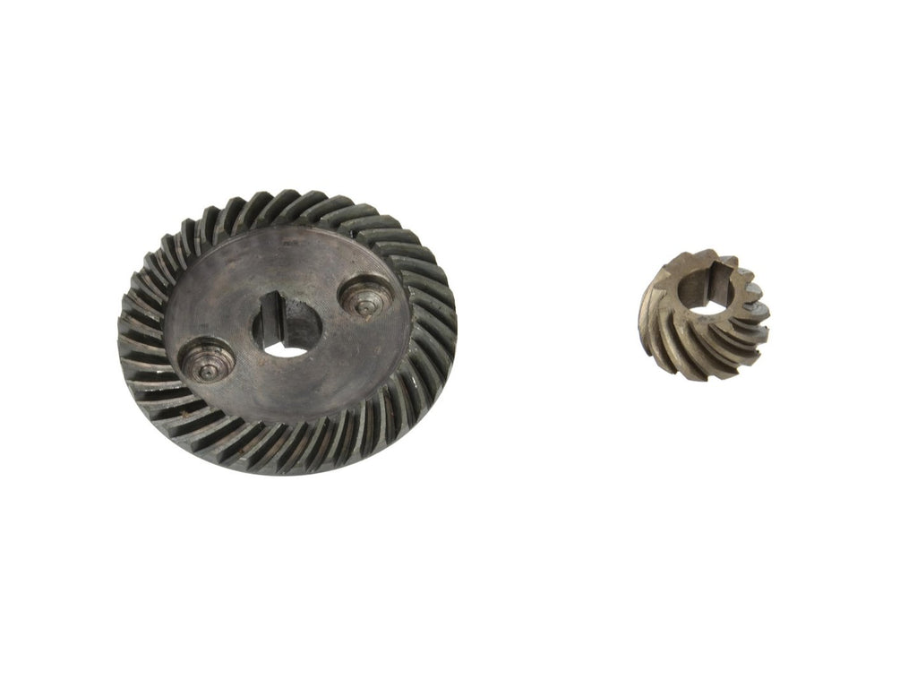 Gear for 125 mm grinder — large 48.5 mm (10 mm bore, 37T) / small 19 mm (8 mm bore, 12T)