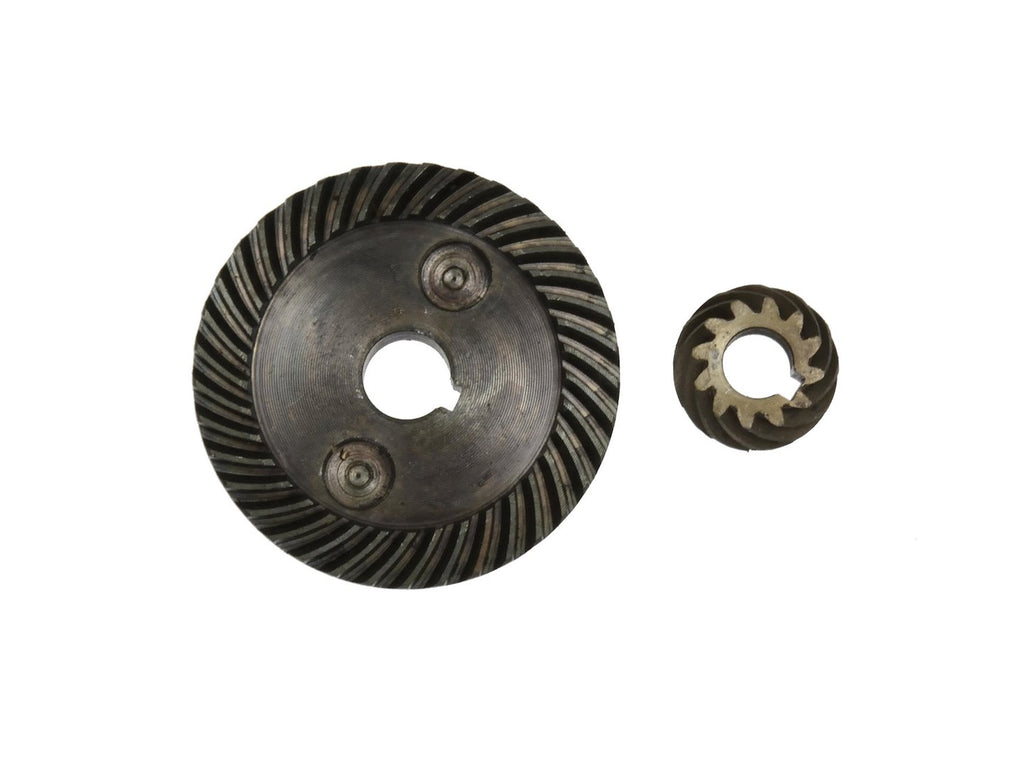 Gear for 125 mm grinder — large 48.5 mm (10 mm bore, 37T) / small 19 mm (8 mm bore, 12T)
