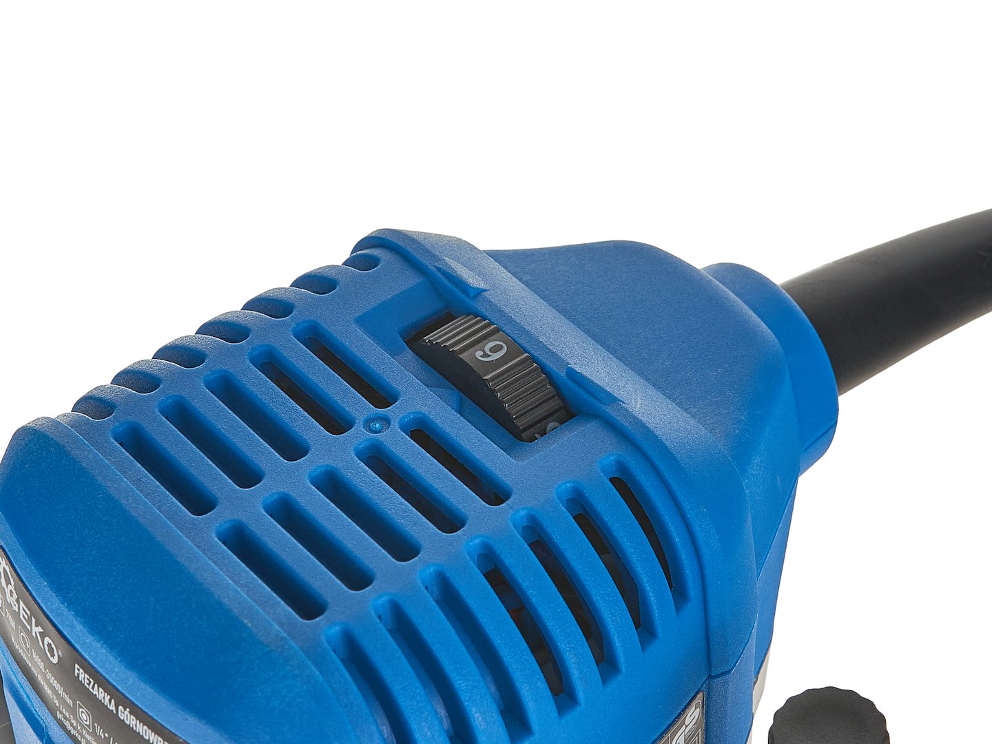 Wood router 710W with power adjustment and base