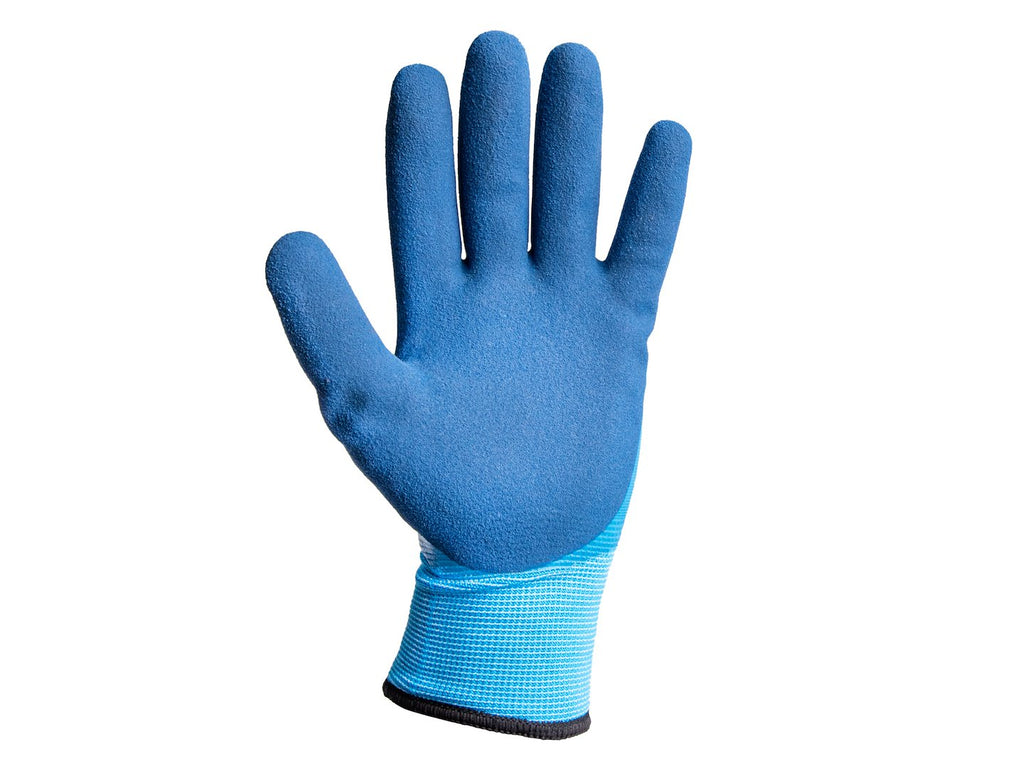 Waterproof thermal winter work gloves, size 11 (cotton/latex) – Pack of 12