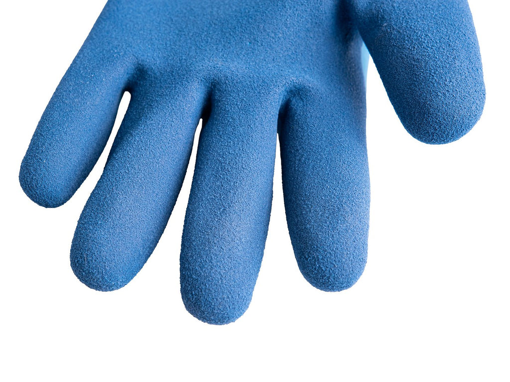 Waterproof thermal winter work gloves, size 11 (cotton/latex) – Pack of 12
